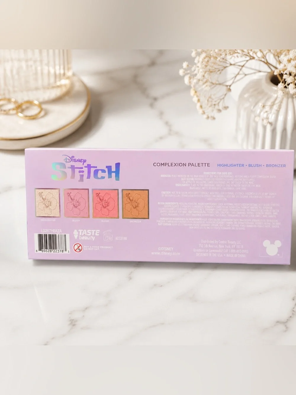 Disney Stitch Complexion Palette Highlighter Blush Bronzer